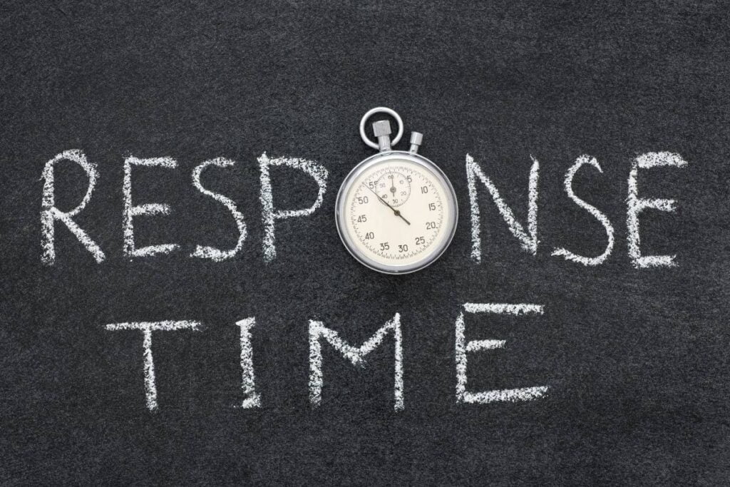response time